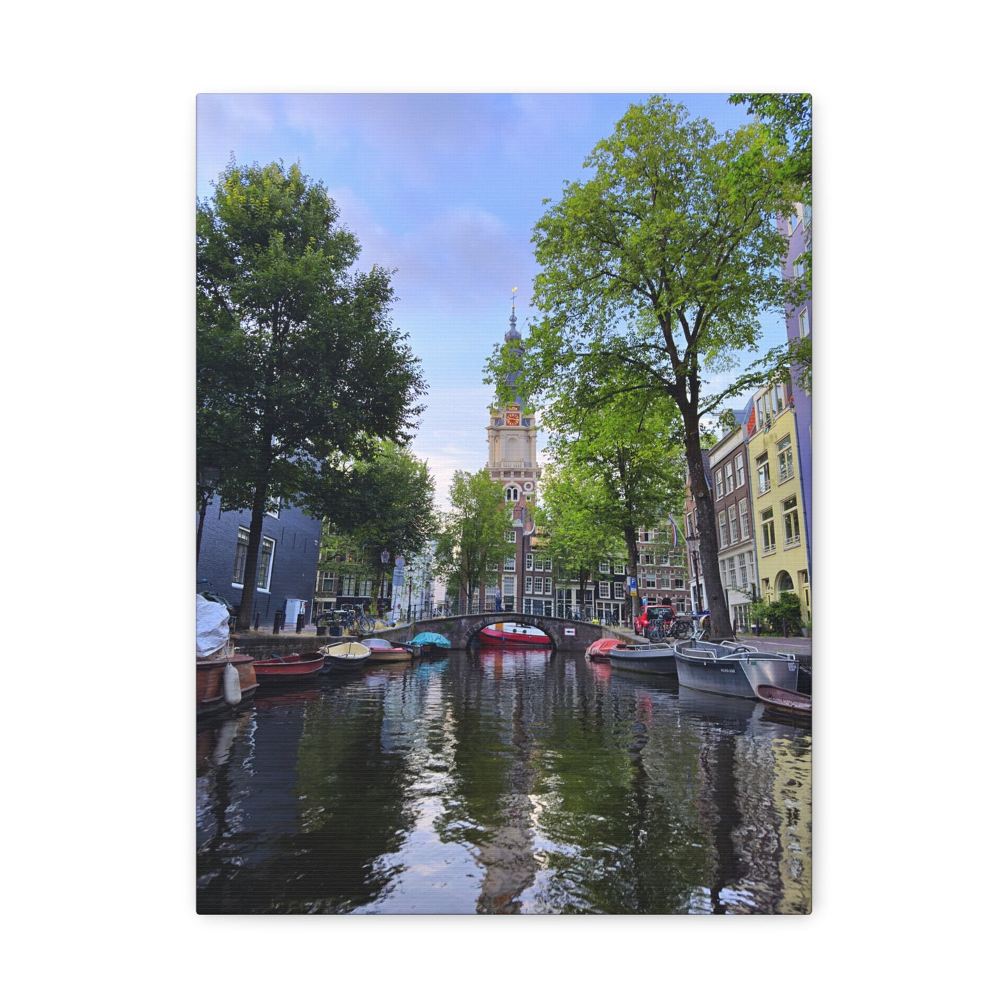 Amsterdam at Sundown by Chasing Oz - Stretched Canvas Print