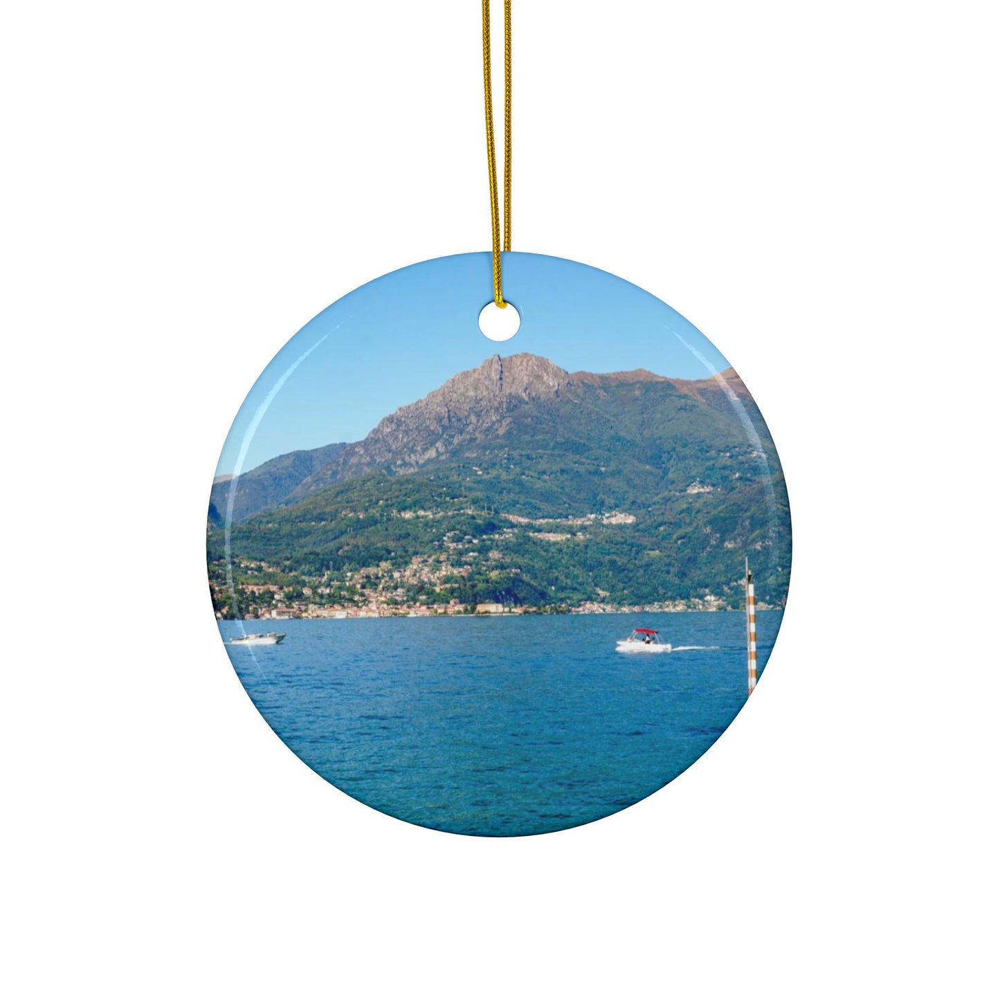 Lake Como by Chasing Oz - Double-sided Ceramic Ornaments