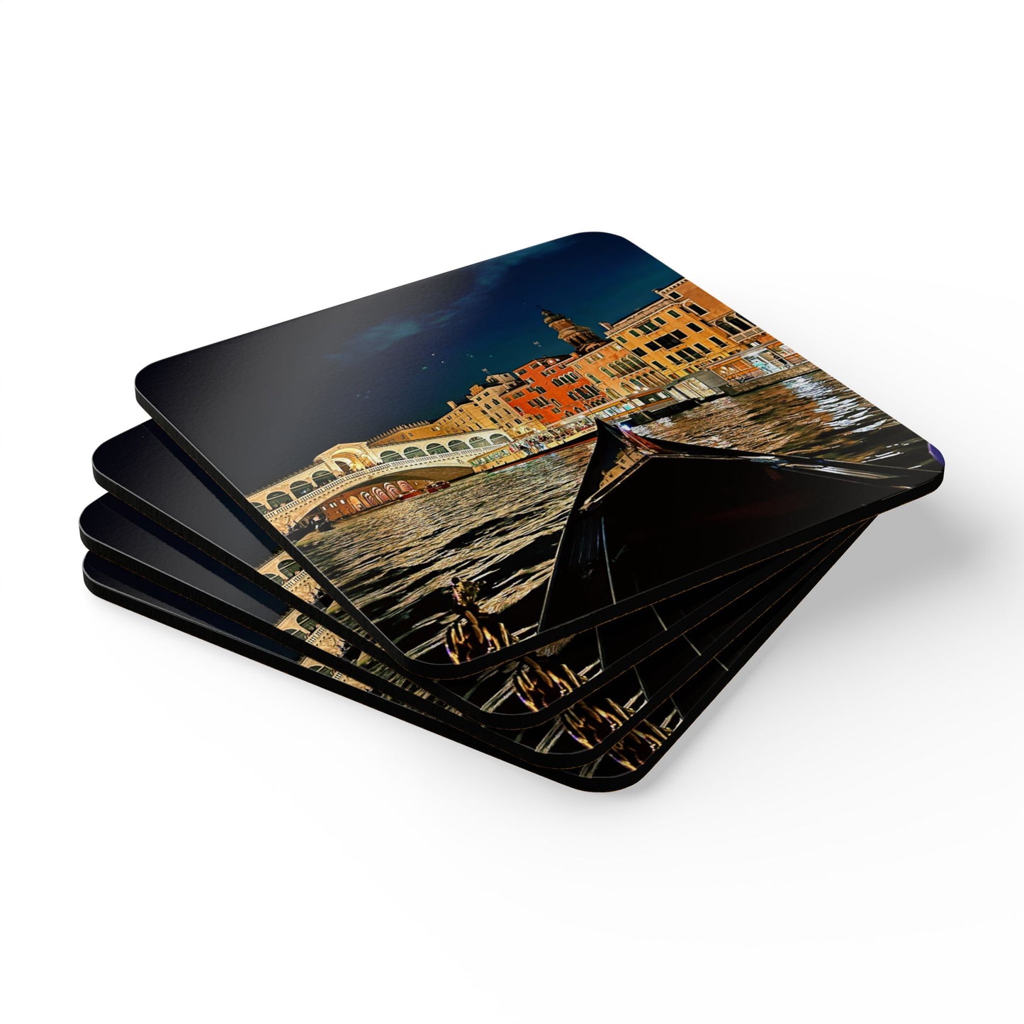 Rialto Bridge Venice by Chasing Oz - Cork Coaster Set (of 4)