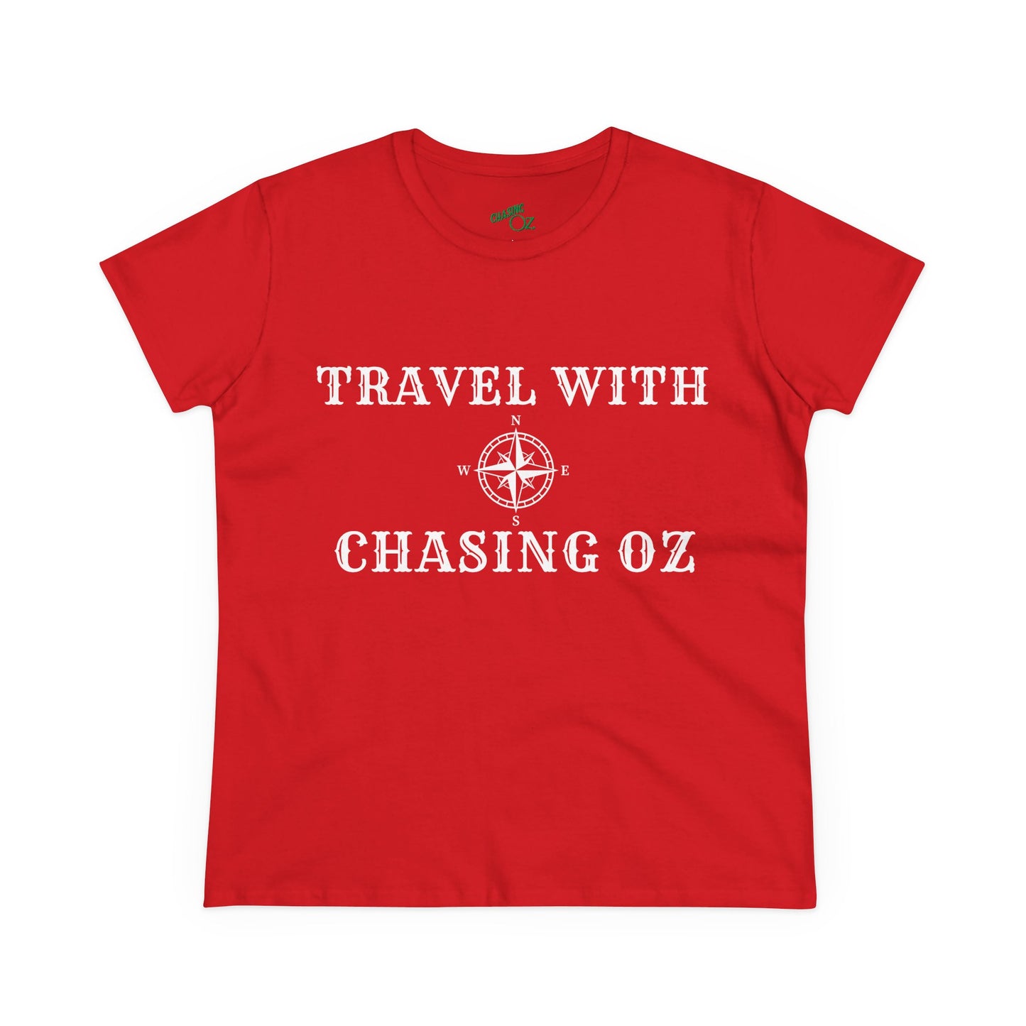 Travel with Chasing Oz - Womens Cotton Tee