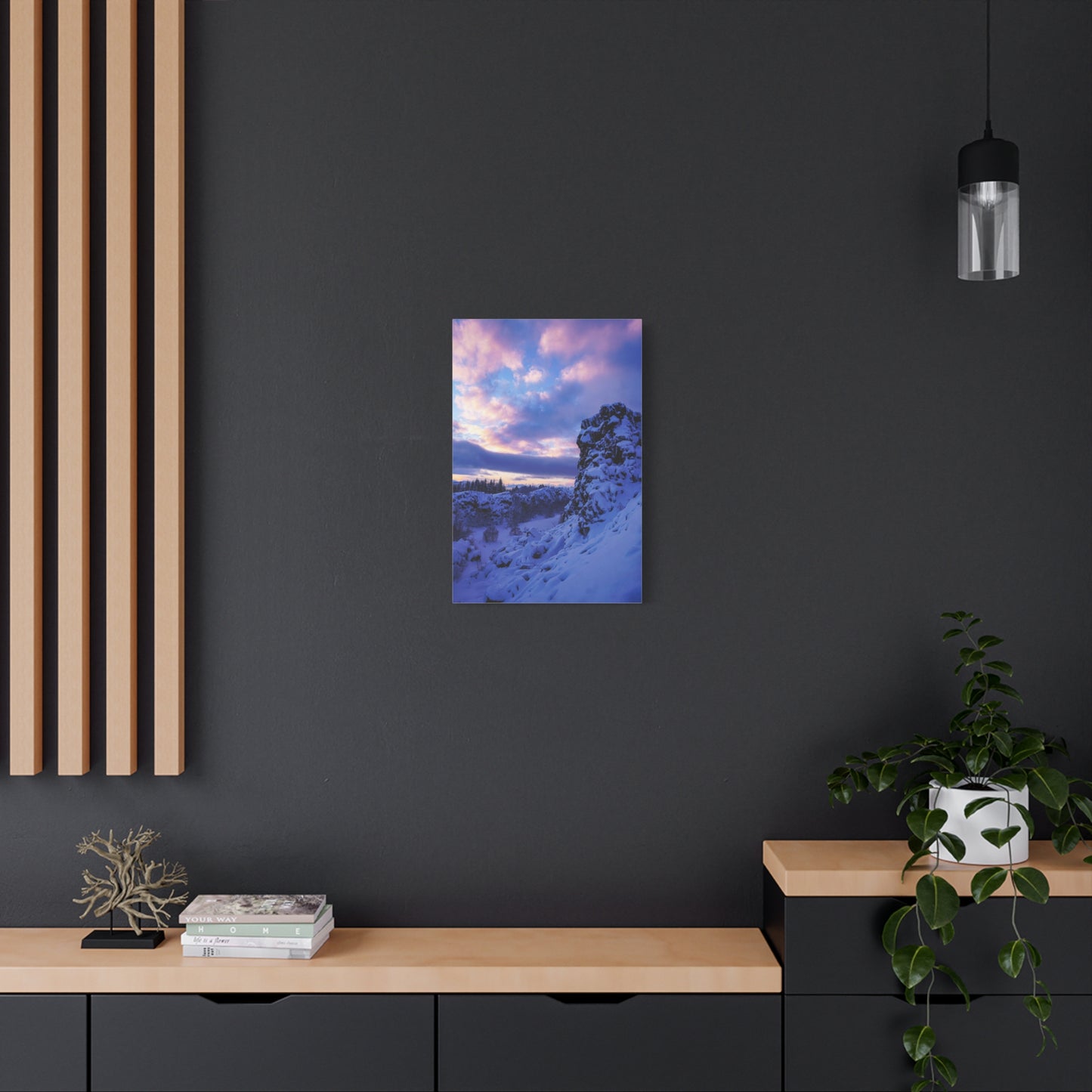 Icelandic Sunrise by Chasing Oz - Stretched Canvas Print