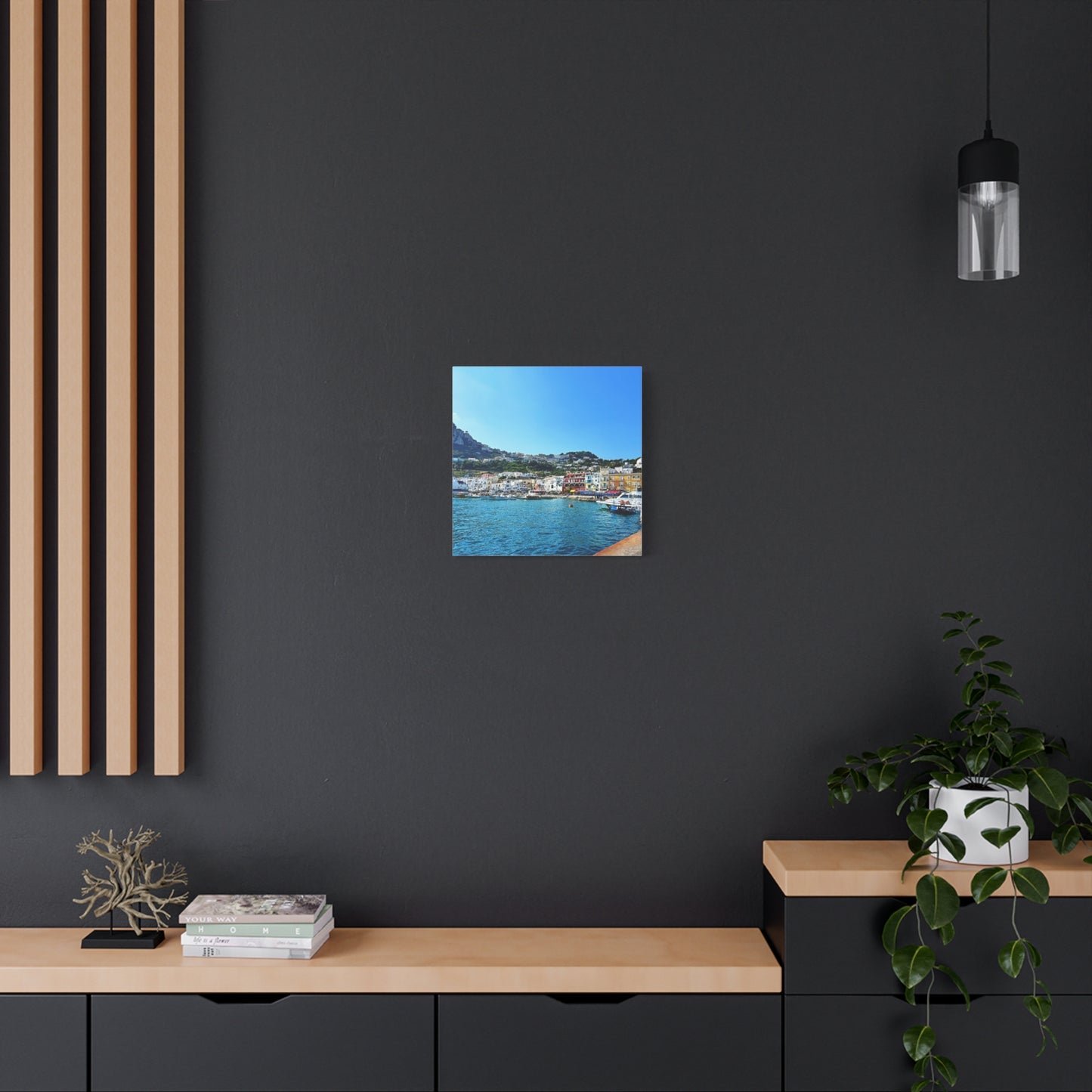 Capri Seaside by Chasing Oz - Stretched Canvas Print