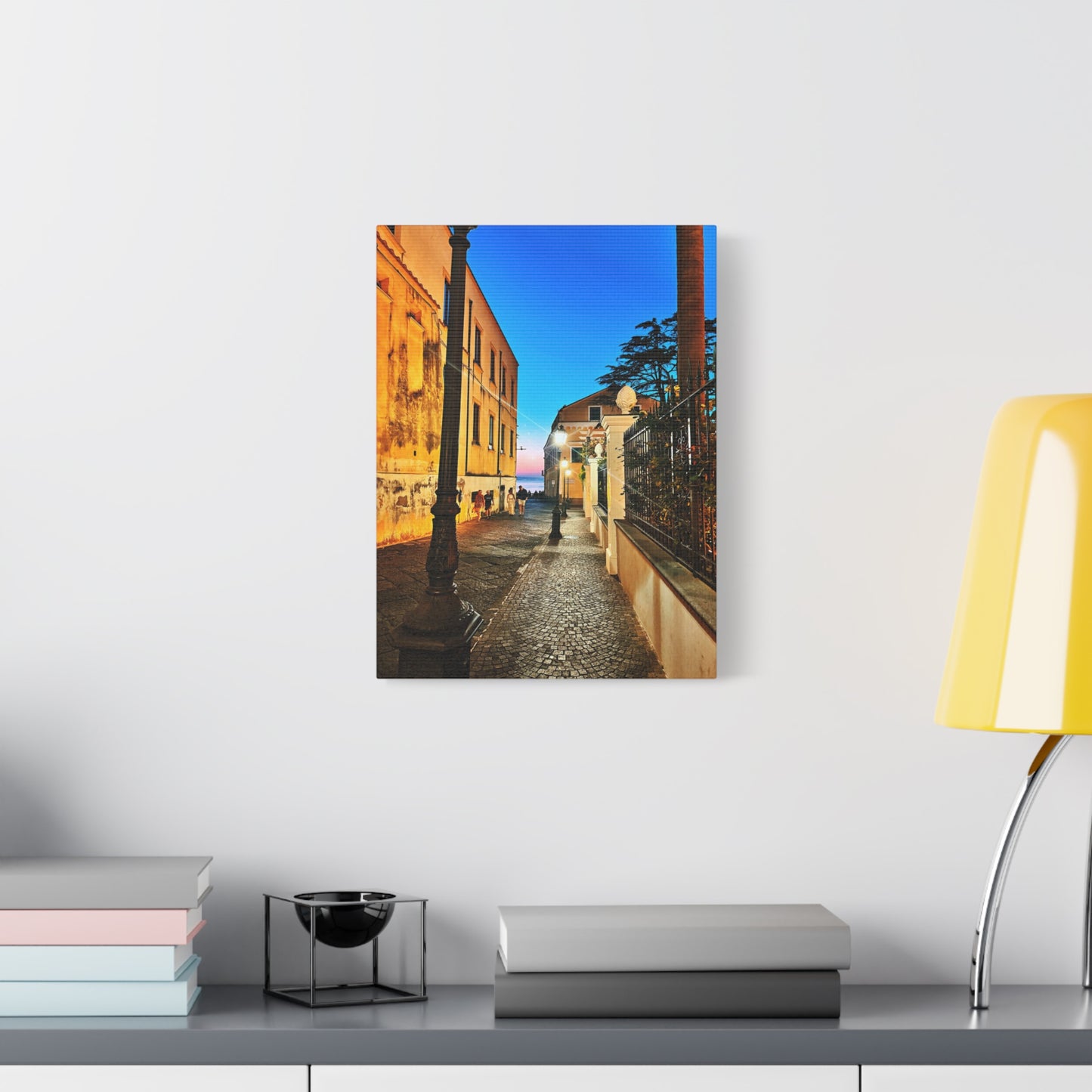 Sorrento Nights by Chasing Oz - Stretched Canvas Print