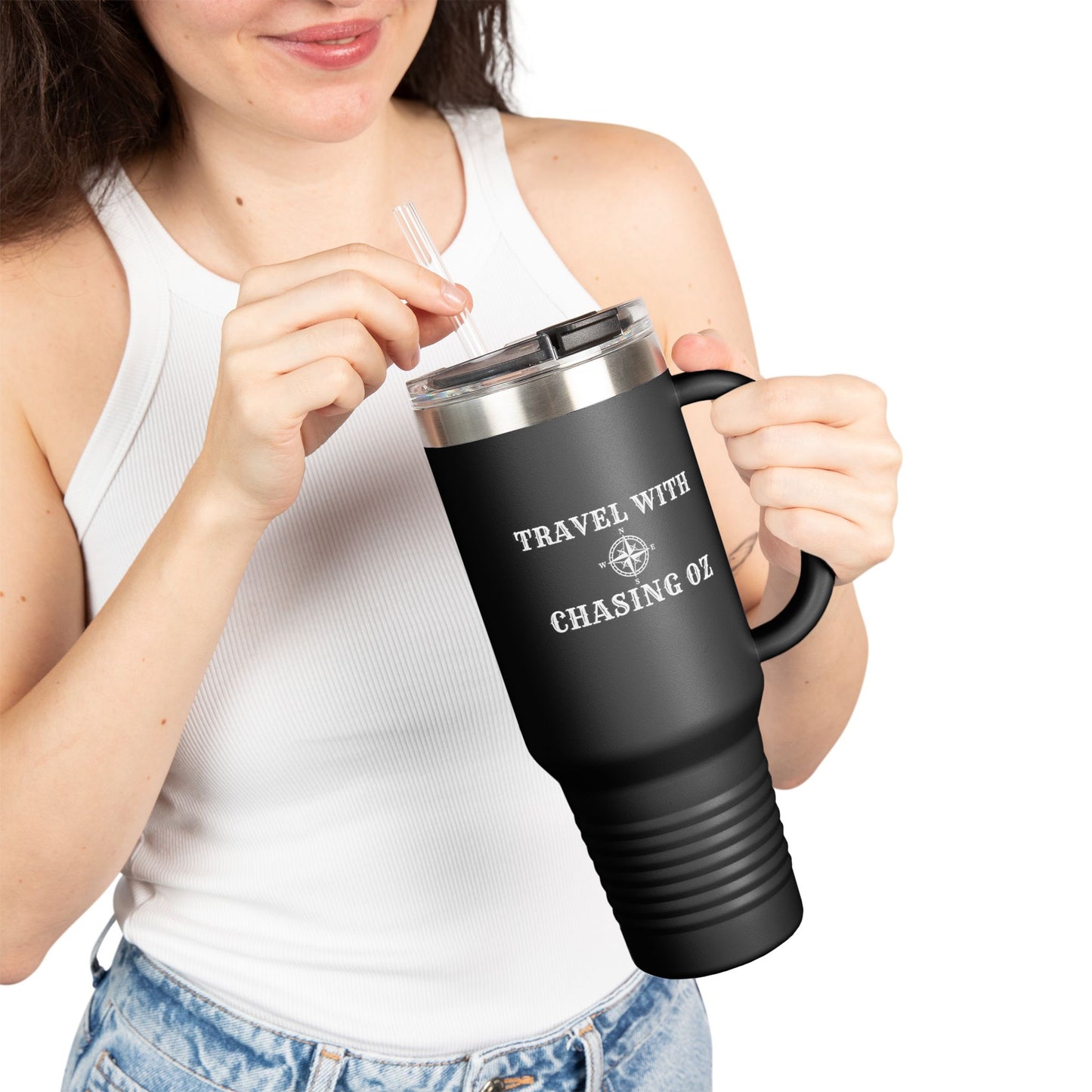 Travel with Chasing Oz - 40 oz Insulated Travel Mug