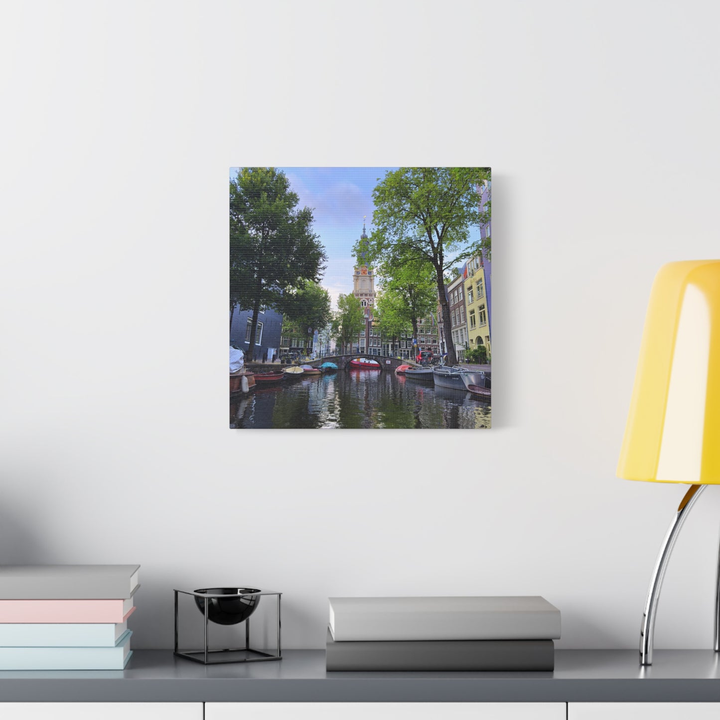 Amsterdam at Sundown by Chasing Oz - Stretched Canvas Print