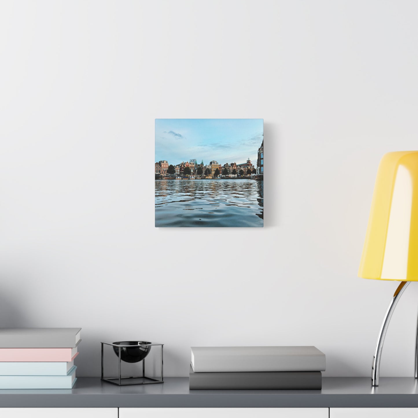 Amsterdam Canal Twilight by Chasing Oz - Stretched Canvas Print