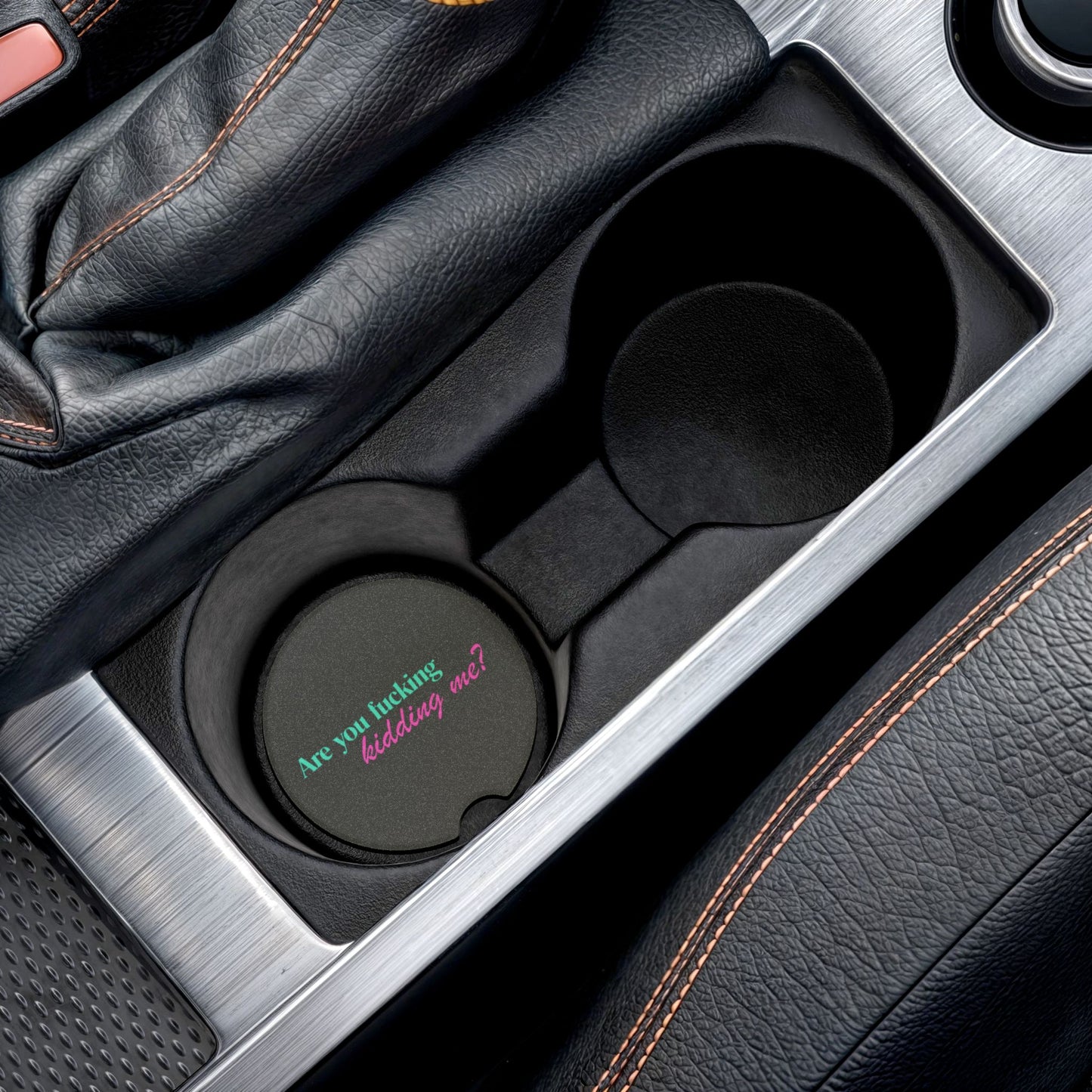 Are You Kidding Me - Soapstone Car Coaster