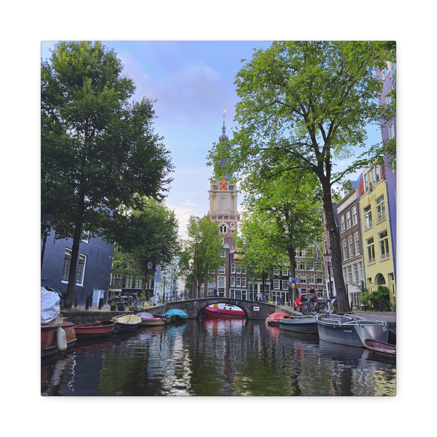 Amsterdam at Sundown by Chasing Oz - Stretched Canvas Print