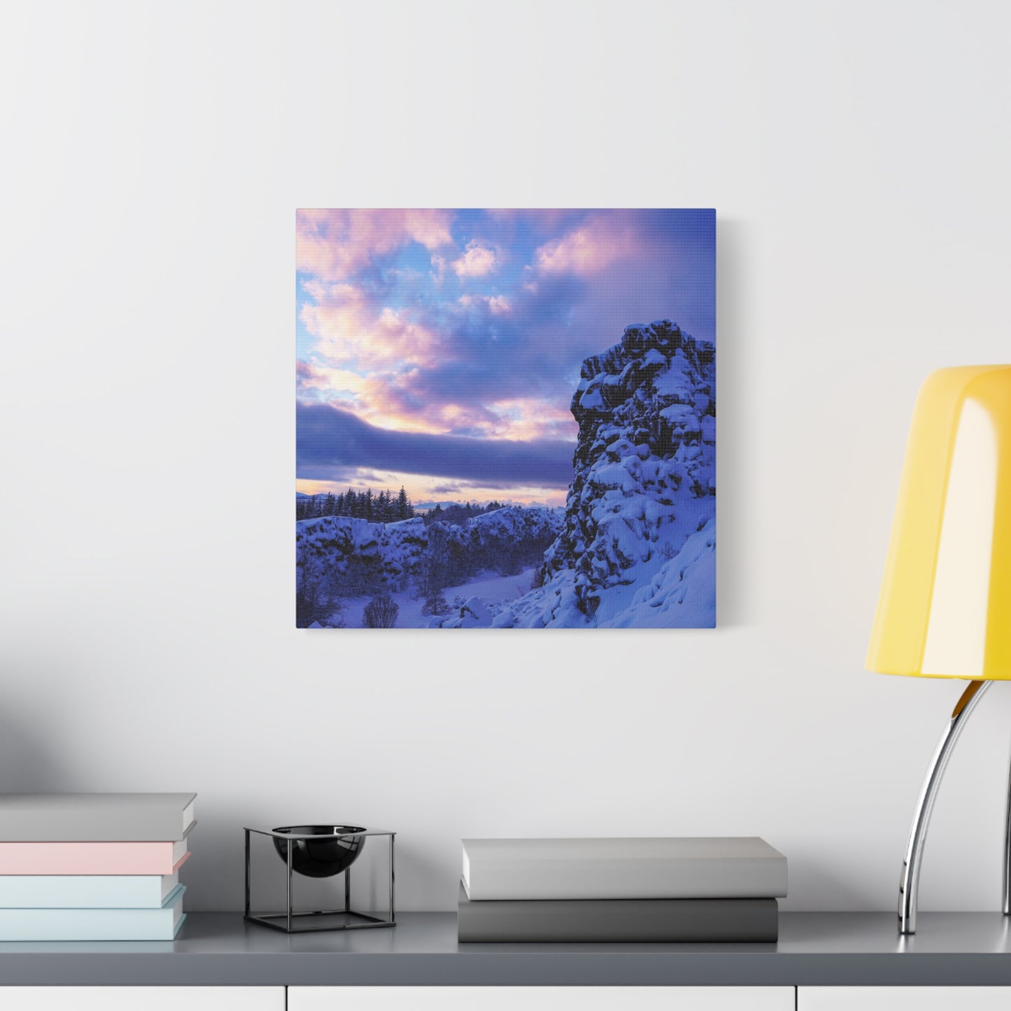 Icelandic Sunrise by Chasing Oz - Stretched Canvas Print