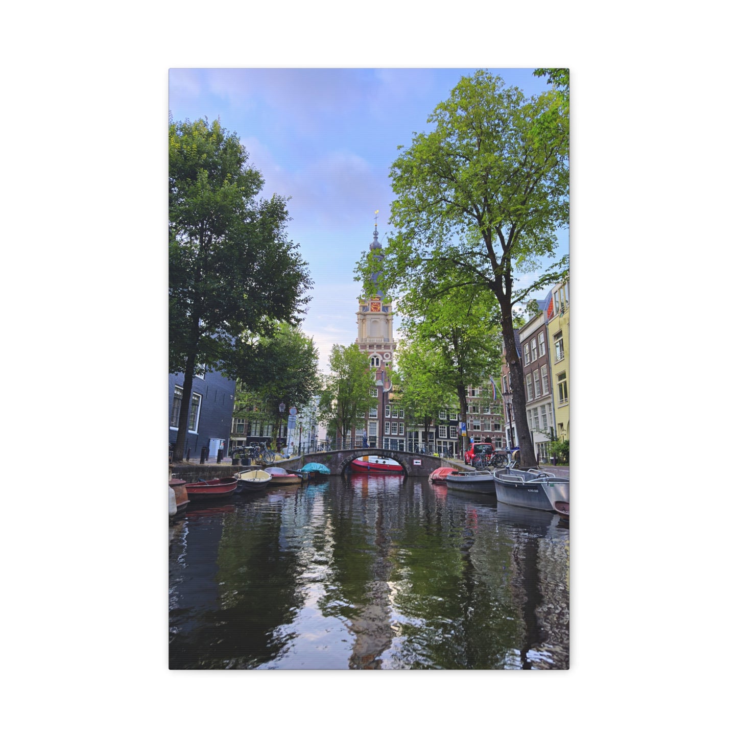 Amsterdam at Sundown by Chasing Oz - Stretched Canvas Print