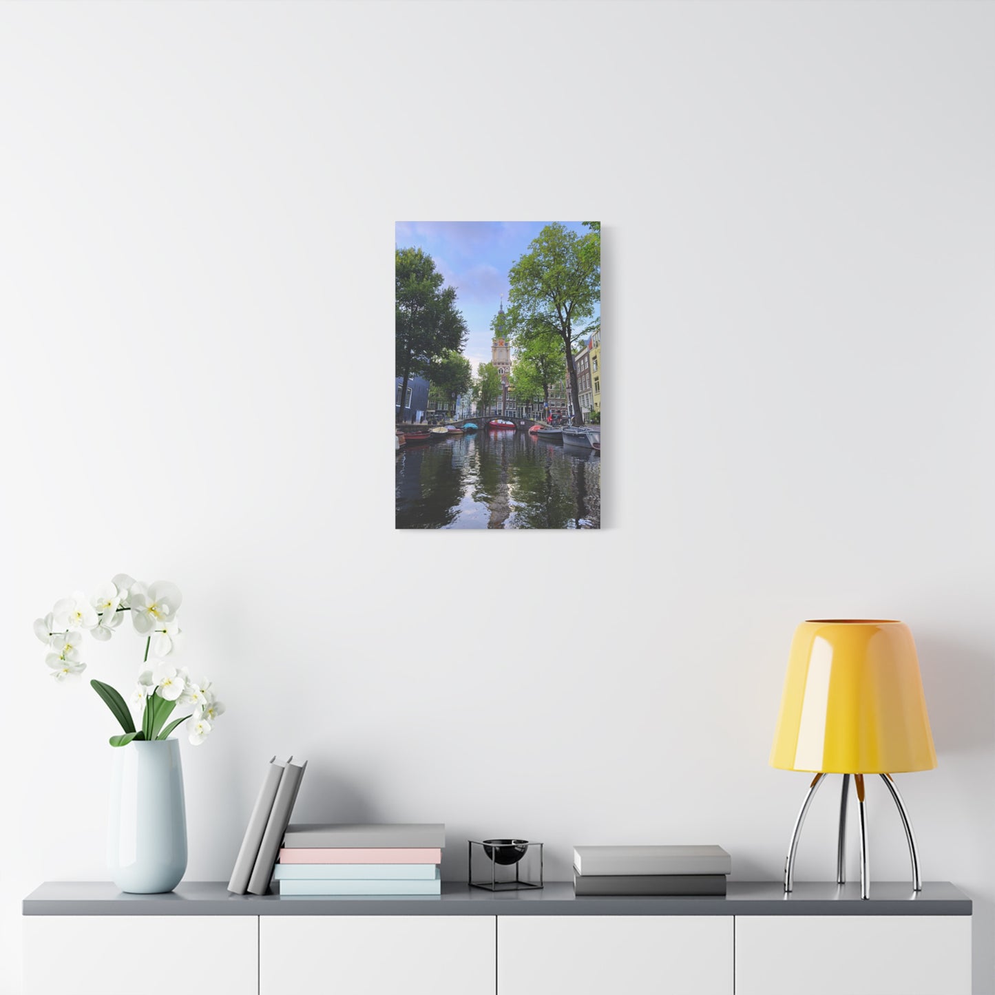 Amsterdam at Sundown by Chasing Oz - Stretched Canvas Print