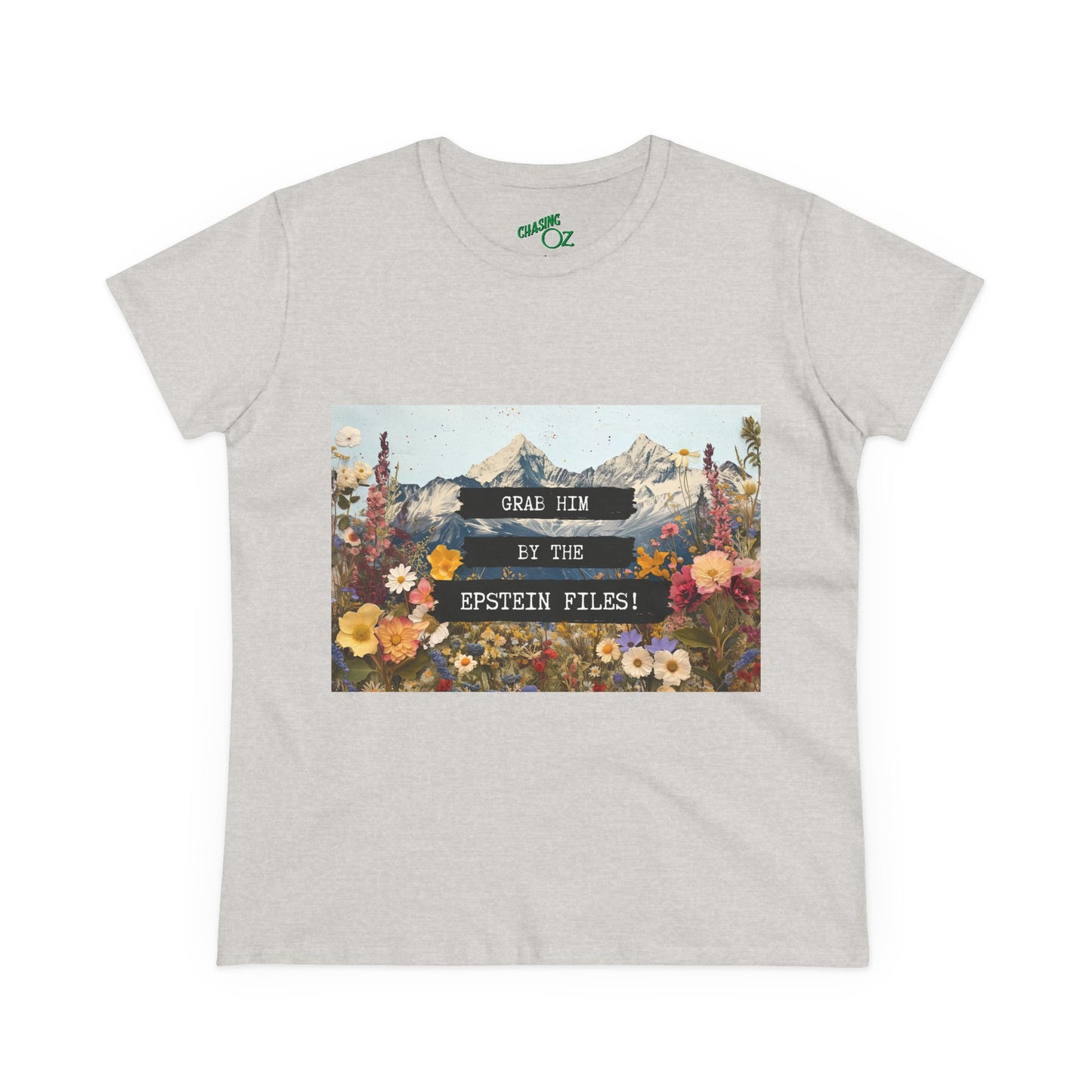 Grab Him by the Files - Women's Fitted Tee
