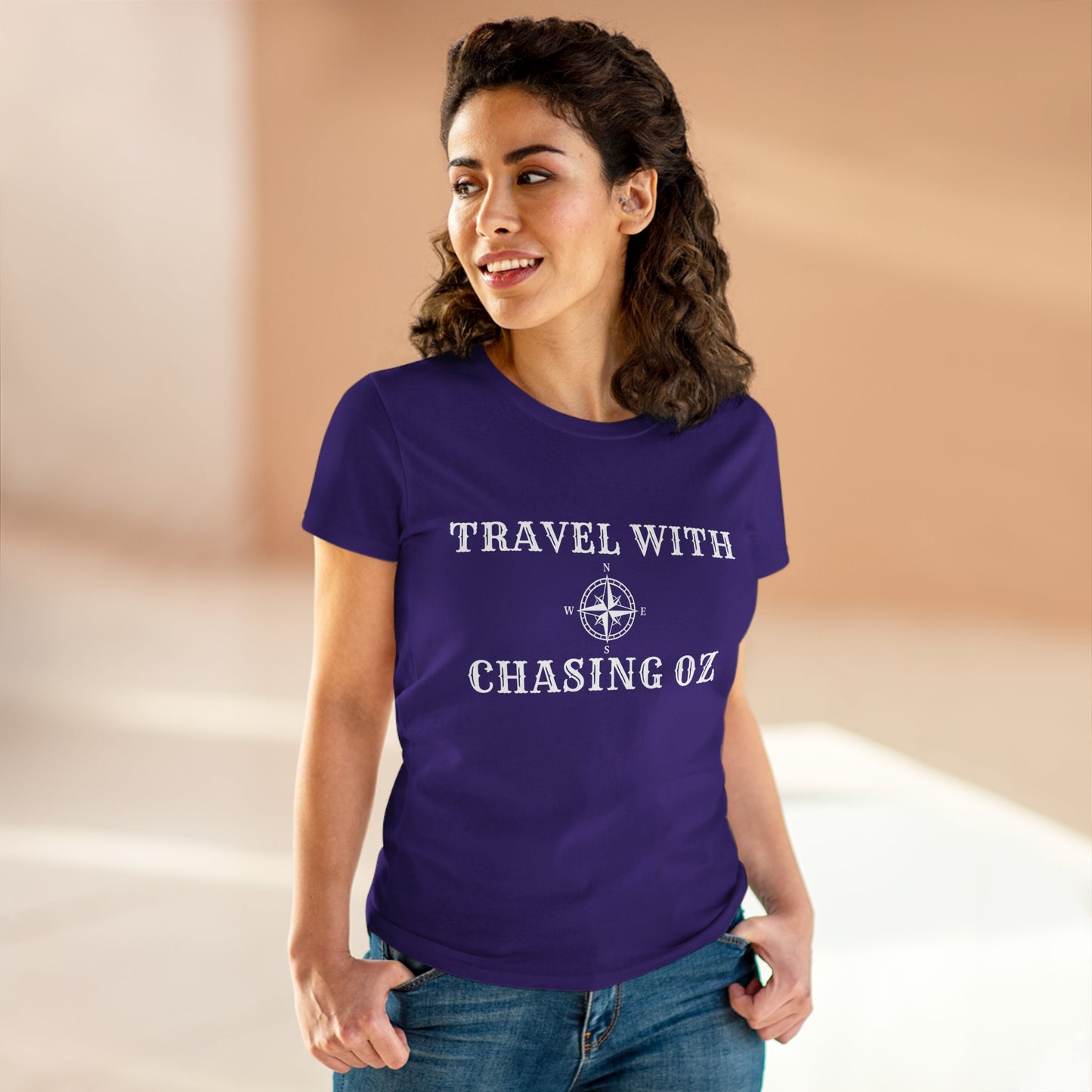 Travel with Chasing Oz - Womens Cotton Tee