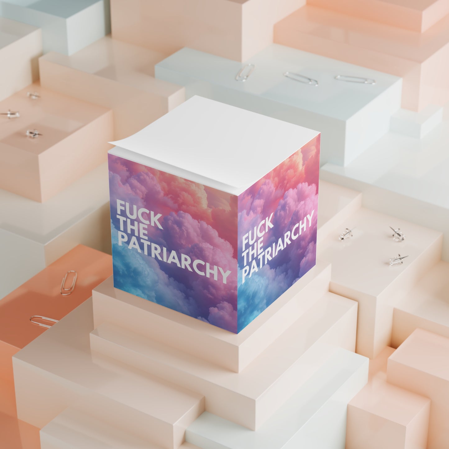 F the Patriarchy - Note Cube