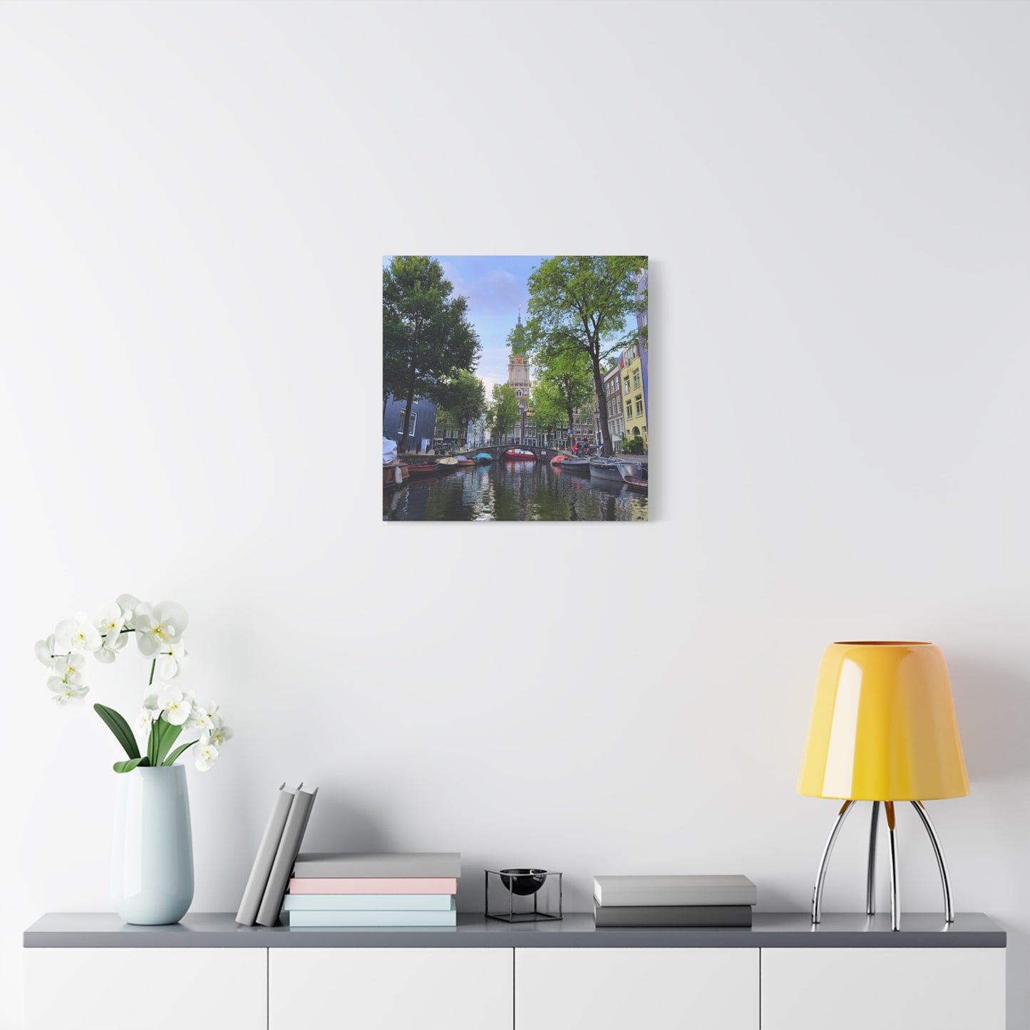 Amsterdam at Sundown by Chasing Oz - Stretched Canvas Print