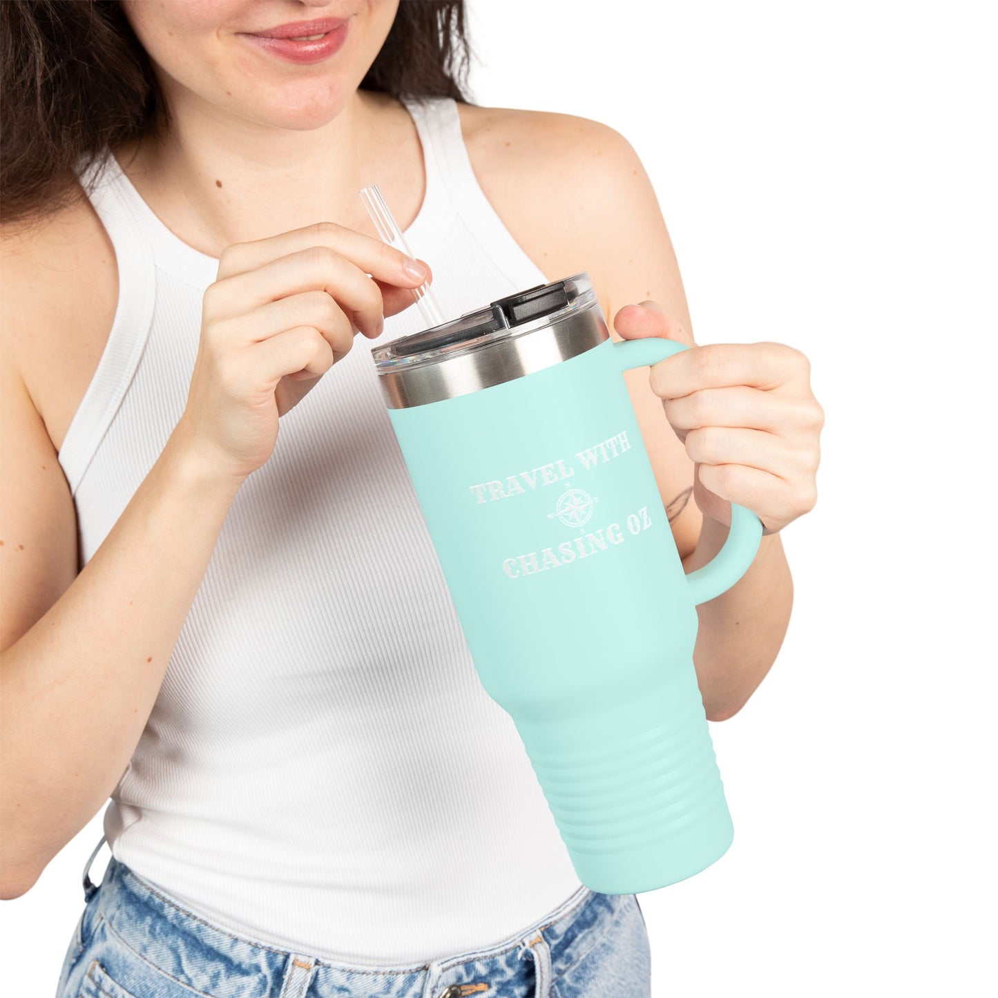 Travel with Chasing Oz - 40 oz Insulated Travel Mug