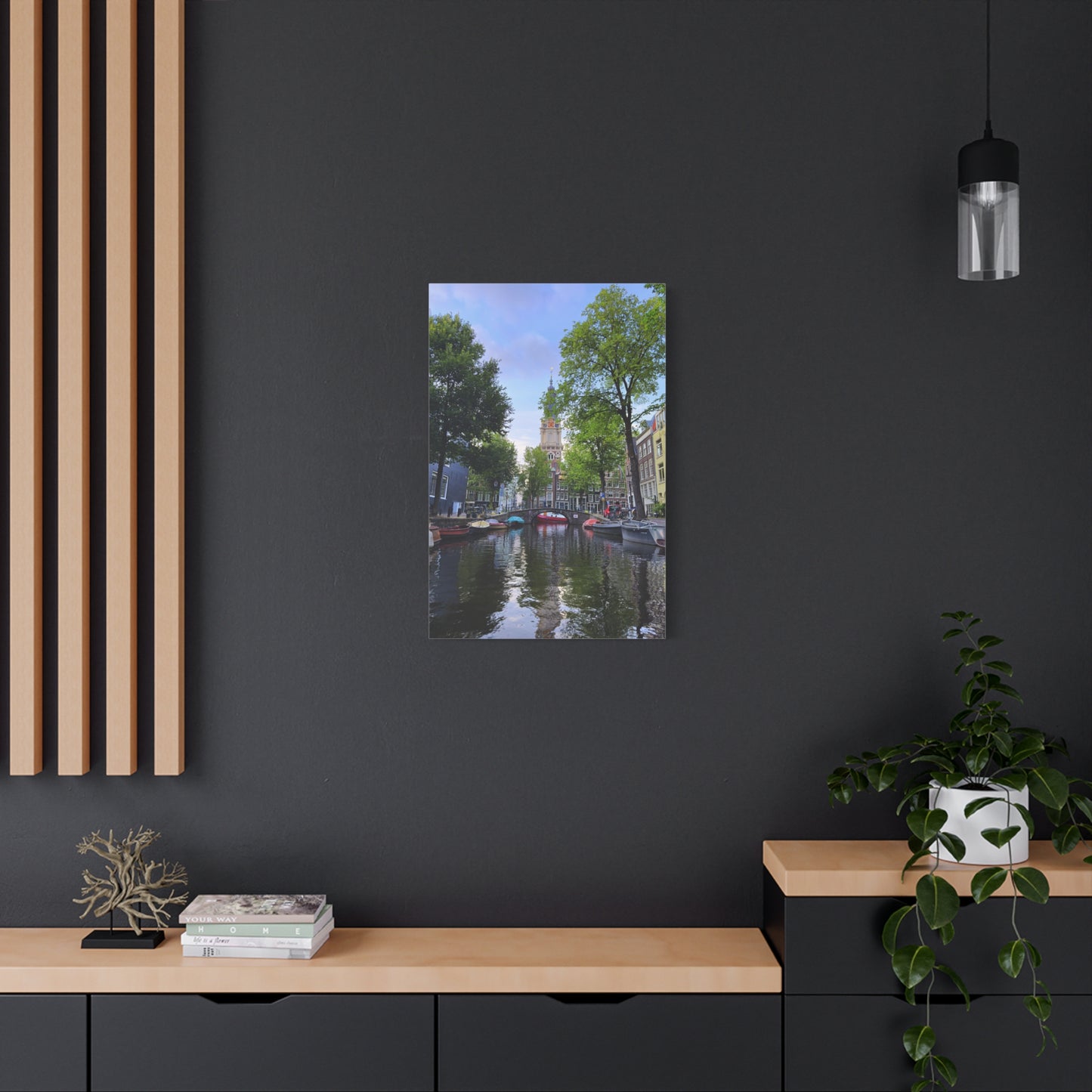 Amsterdam at Sundown by Chasing Oz - Stretched Canvas Print
