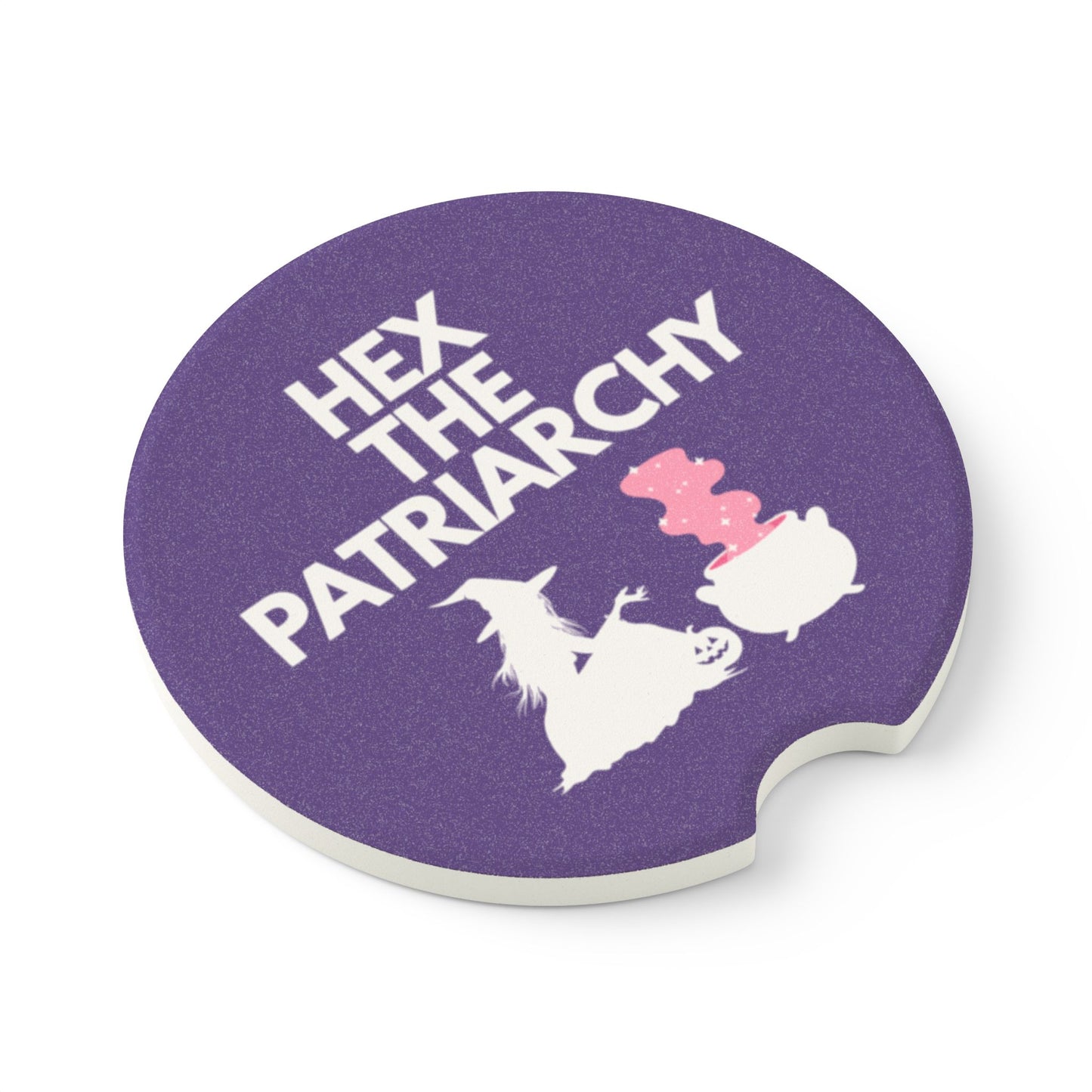 Hex the Patriarchy - Soapstone Car Coaster