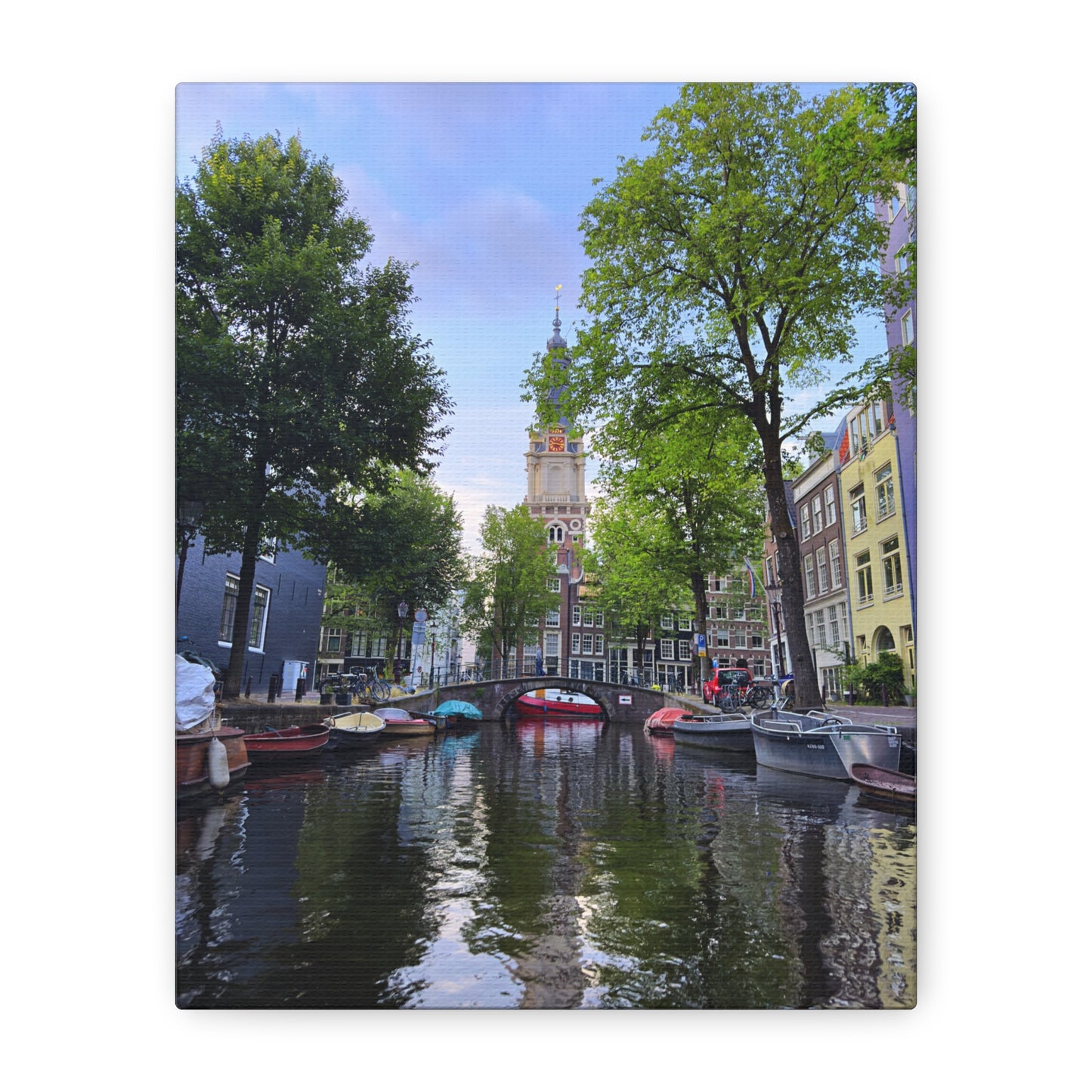 Amsterdam at Sundown by Chasing Oz - Stretched Canvas Print