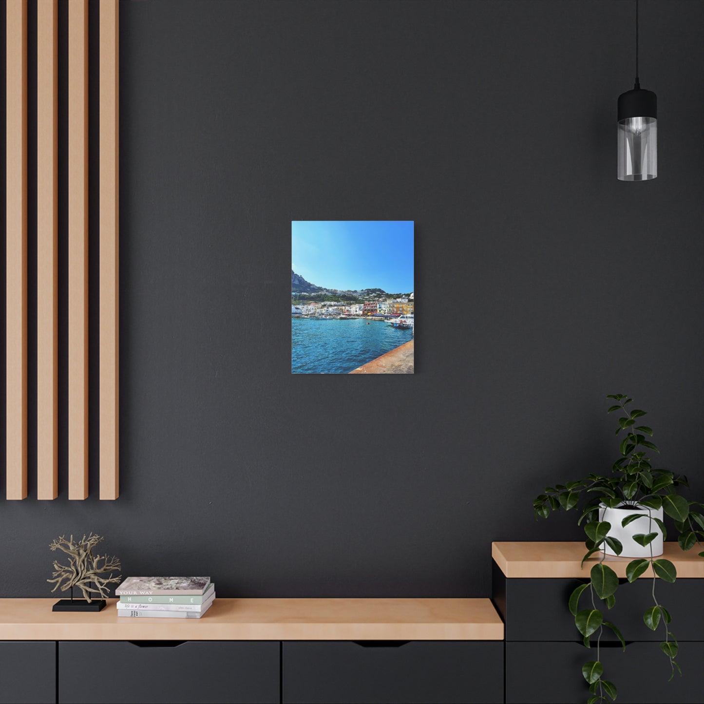 Capri Seaside by Chasing Oz - Stretched Canvas Print