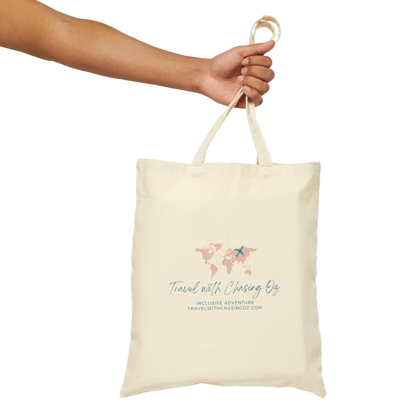 Travel with Chasing Oz - Cotton Canvas Tote Bag