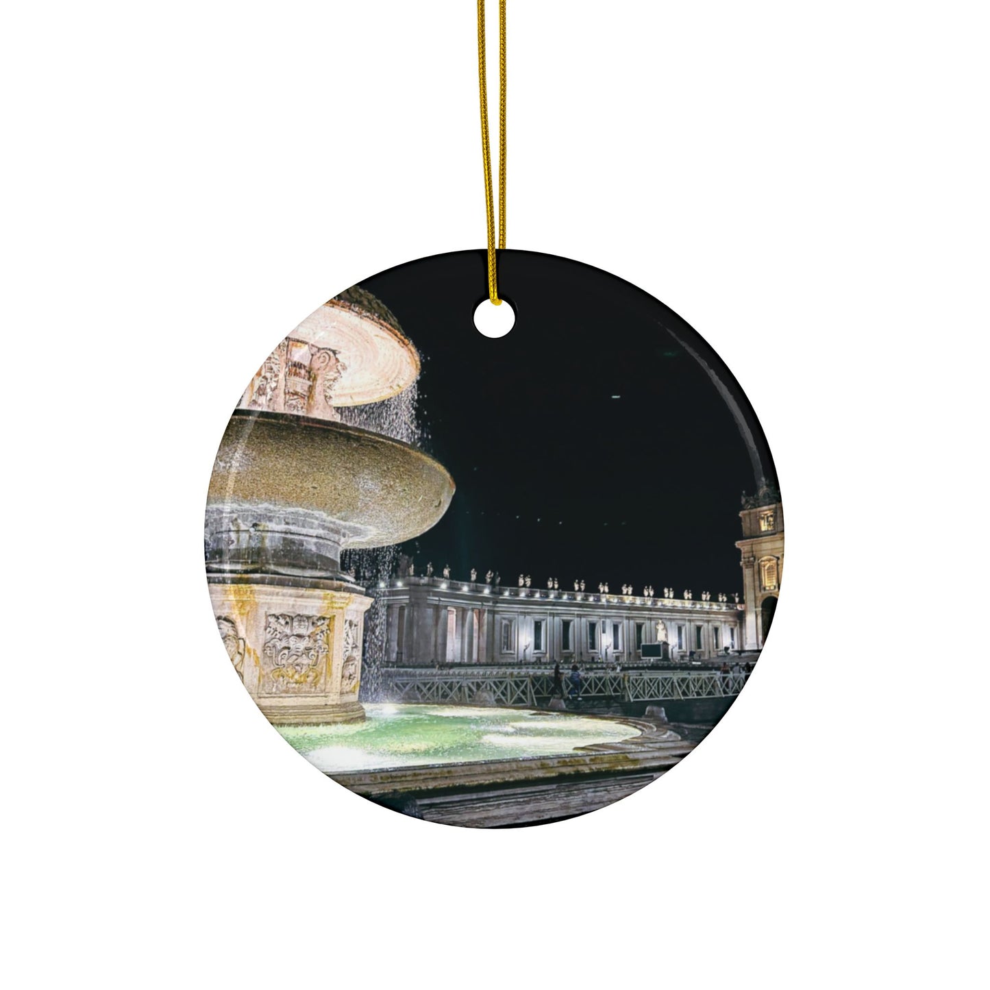 Vatican at Dark by Chasing Oz - Double-sided Ceramic Ornaments