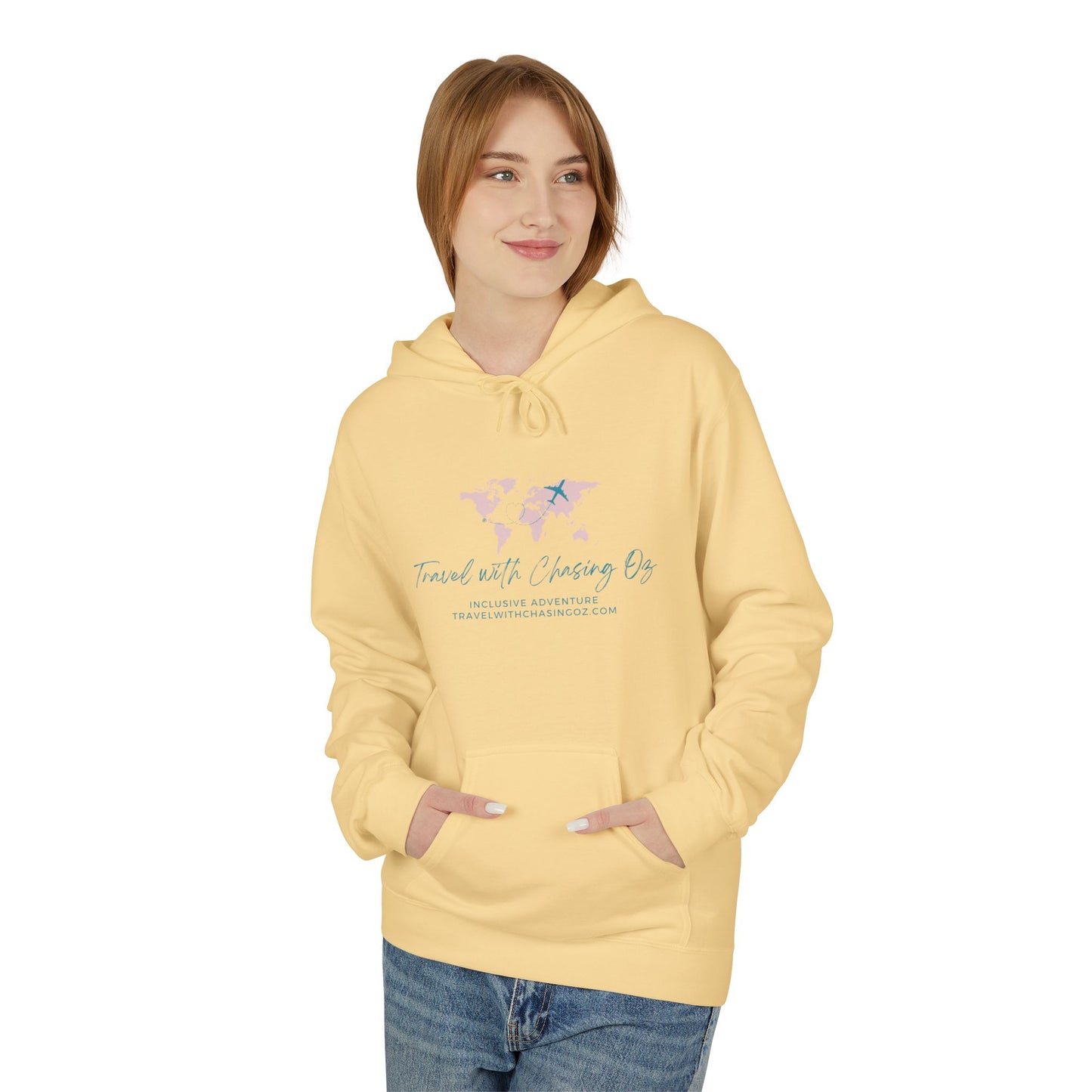 Travel with Chasing Oz - Softstyle Fleece Hoodie