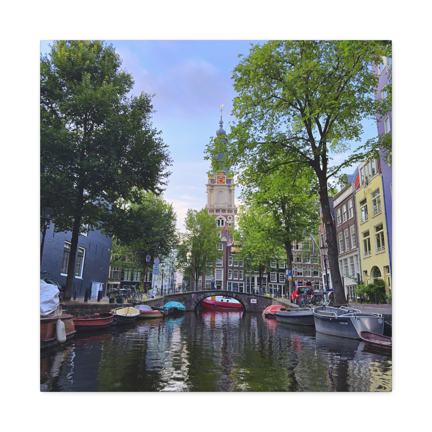 Amsterdam at Sundown by Chasing Oz - Stretched Canvas Print