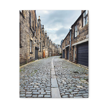 Scotland Cobblestone Alley - Stretch Matte Canvas (1.25")