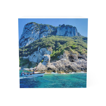 Anacapri Coastline — Scenic Sticky Note Cube