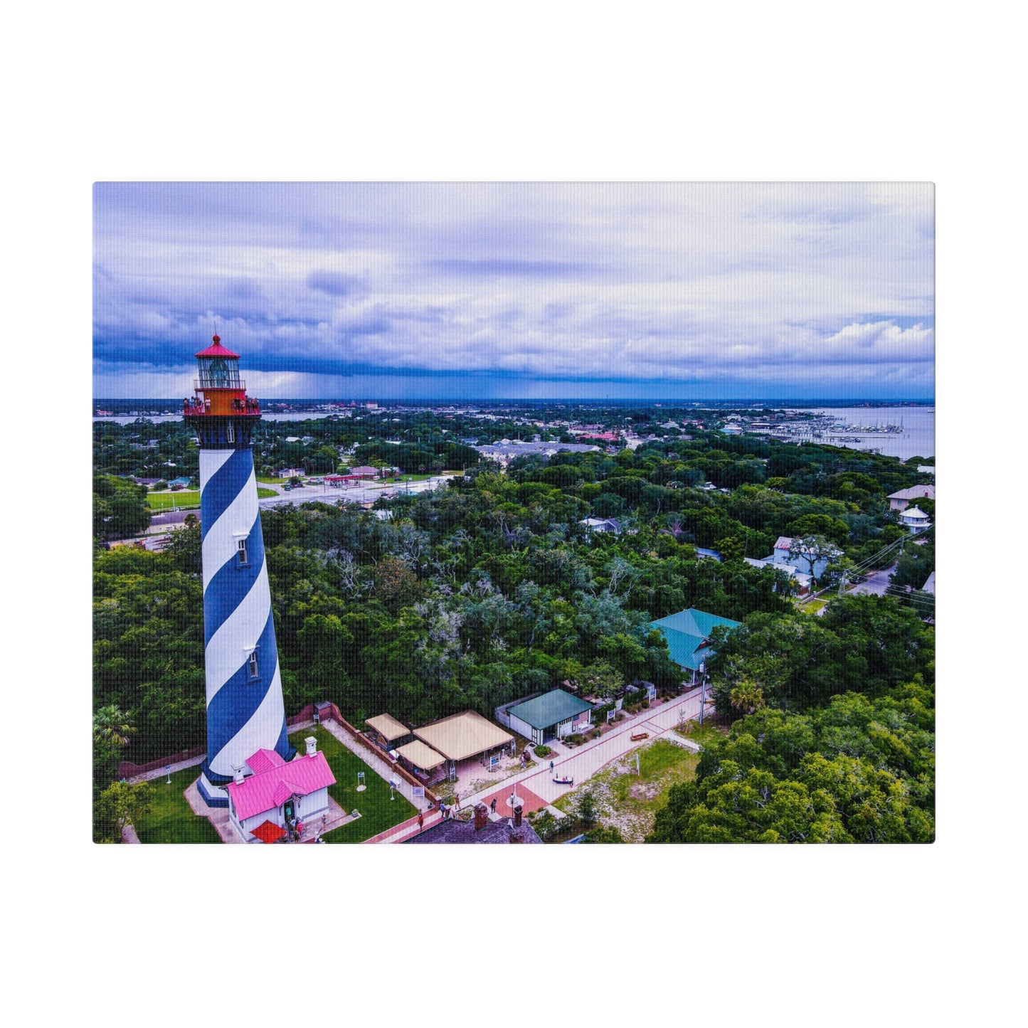 St. Augustine Lighthouse Matte Canvas, Stretched, 0.75"