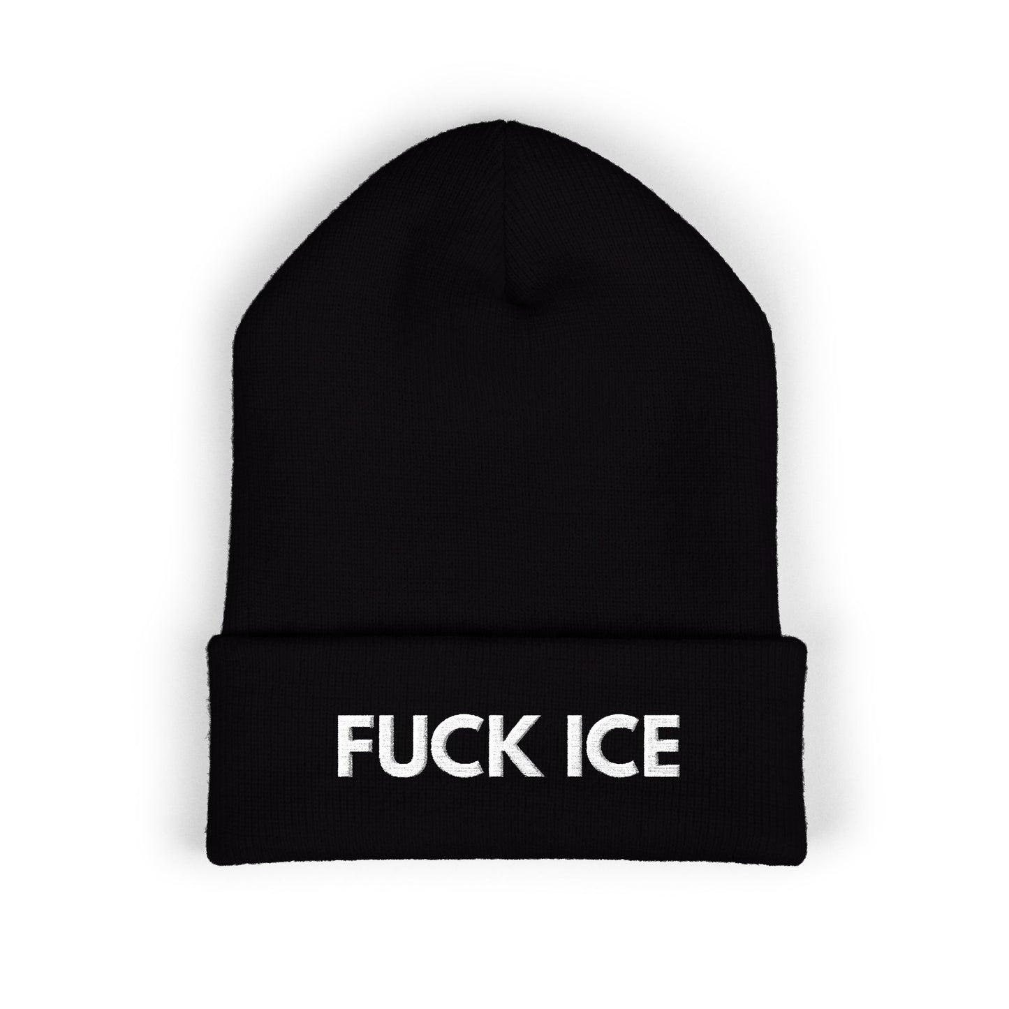 FUCK ICE - Embroidered Cuffed Beanie