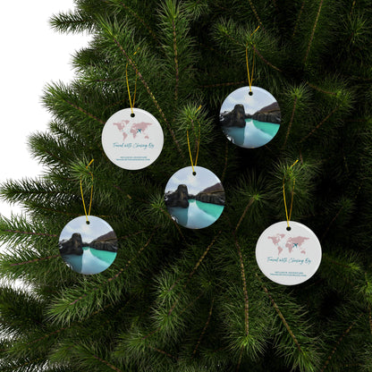 Iceland by Chasing Oz - Doubled-Sided Ceramic Ornaments