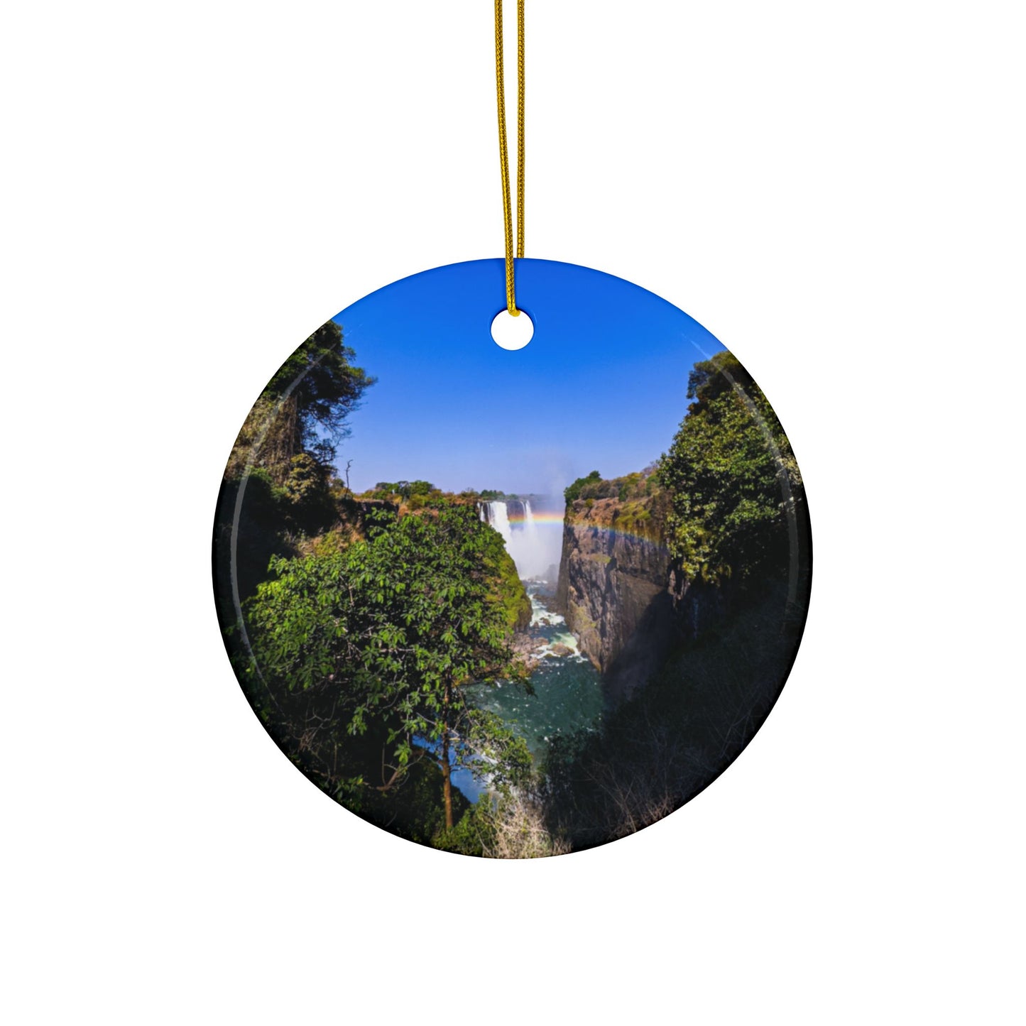 Victoria Falls by Chasing Oz - Ceramic Ornaments