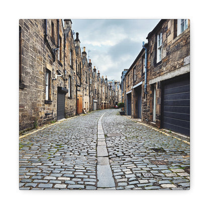 Scotland Cobblestone Alley - Stretch Matte Canvas (1.25")