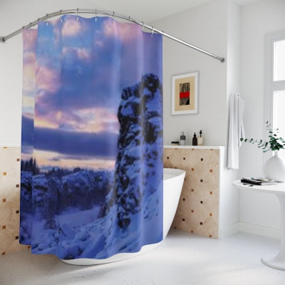 Chasing Oz Art Iceland Sunrise Shower Curtain