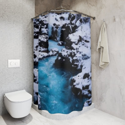 Chasing Oz Art Iceland Winter Shower Curtains