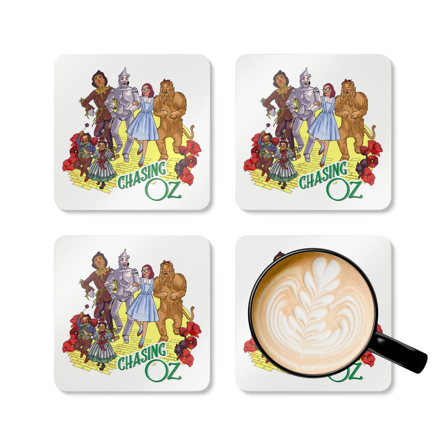 Official Chasing Oz Corkwood Coaster Set of 4