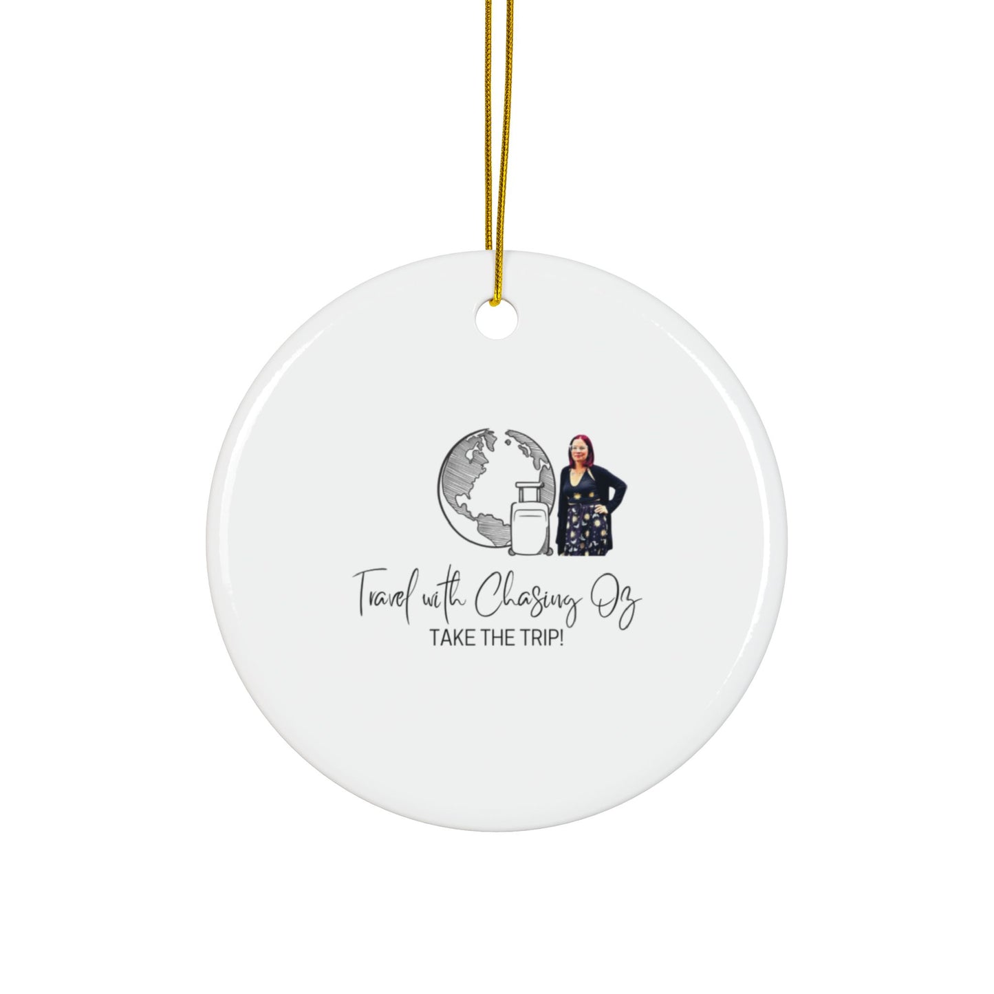 Blue-Footed Booby Ceramic Double-Sided Ornament — Travel with Chasing Oz