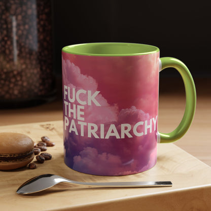 F the Patriarchy - Accent Coffee Mug