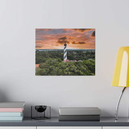 Chasing Oz Art St. Augustine Lighthouse Matte Canvas Stretched - 0.75"