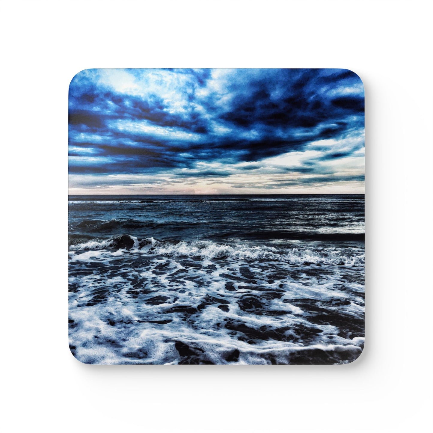 Daytona Stormy Ocean by Chasing Oz - Corkwood Coaster Set (of 4)