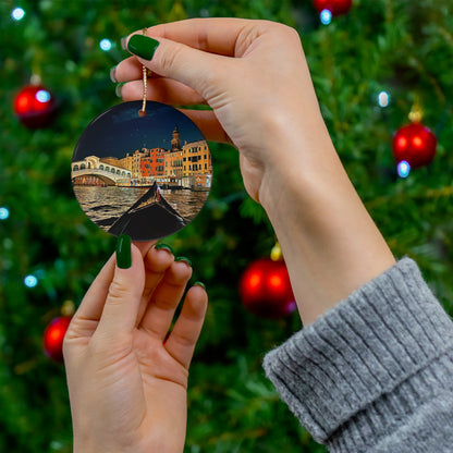 Chasing Oz Rialto Bridge Venice - Ceramic Ornament