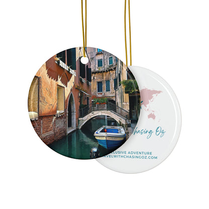 Venice Canal by Chasing Oz - Double-sided Ceramic Ornaments