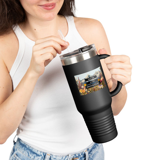 Grab Him by the Epstein Files - Insulated Travel Mug, 40oz