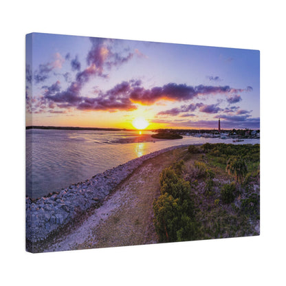 Chasing Oz Art Ponce Inlet Sunset Matte Canvas Stretched - 0.75"