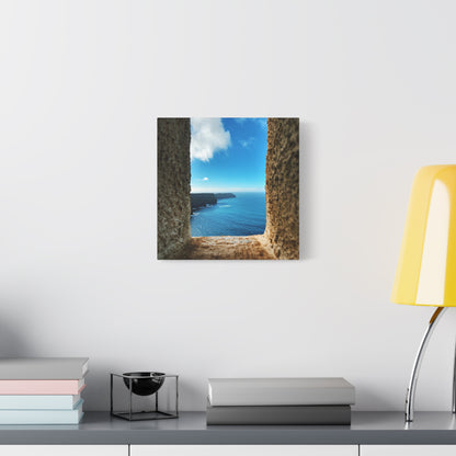 Cliffs of Moher Ireland Coastal Window View - Stretched Canvas Print (1.25")