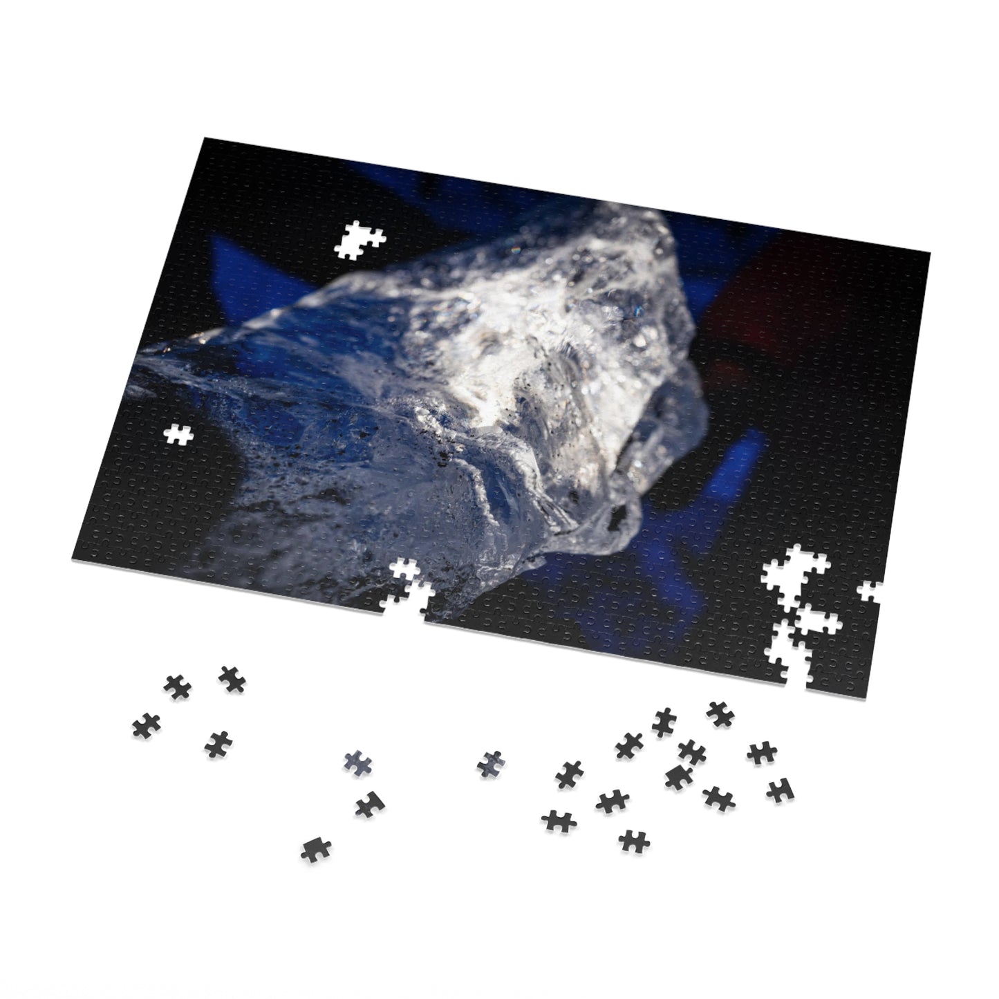 Iceland Diamond Ice Jigsaw Puzzle with Tin