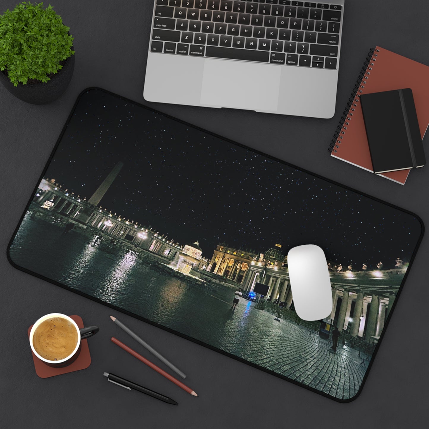Vatican Nightscape - Desk Mat