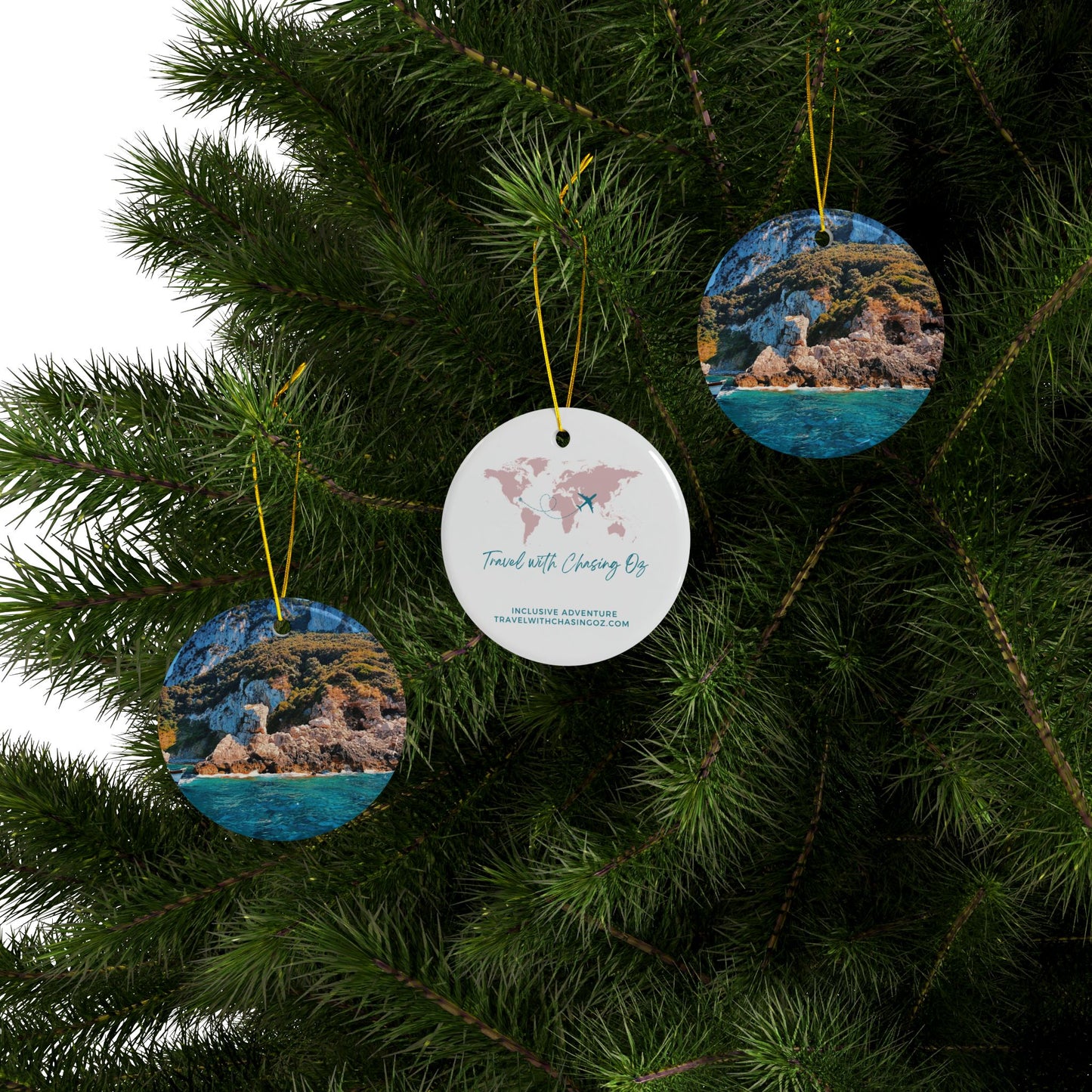 Capri Coast by Chasing Oz - Double-sided Ceramic Ornaments